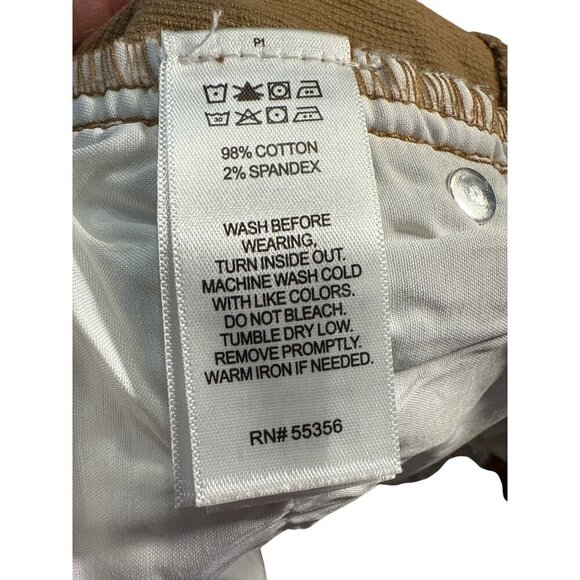 Jones & Co Womens High Waist Corduroy Pencil Skirt Office Size 10 Brown NWT - Picture 7 of 7